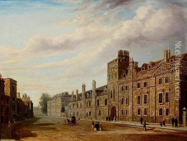 Balliol College, Oxford Oil Painting - Joseph Murray Ince