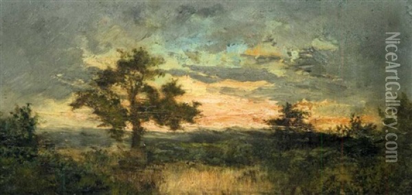 Mare A Barbizon Oil Painting - Theodore Rousseau