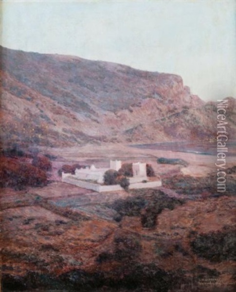Sidi Oucha Pres De Nemours (algerie) Oil Painting - Louis Auguste Girardot