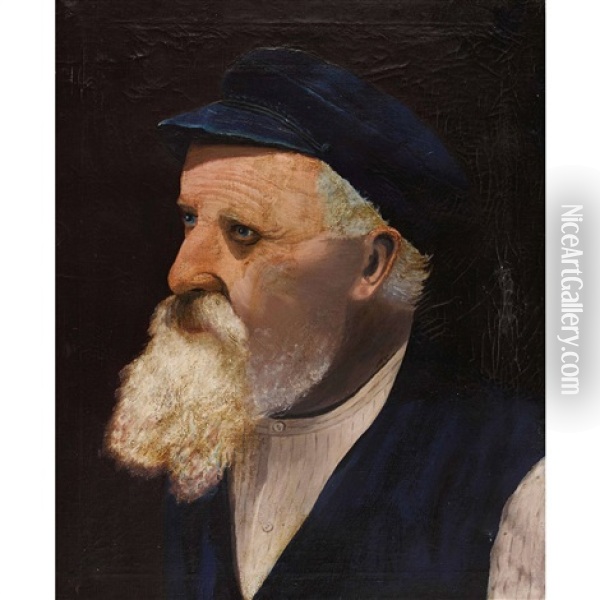 Portrat Eines Bartigen Mannes Oil Painting - Mozes Cohen