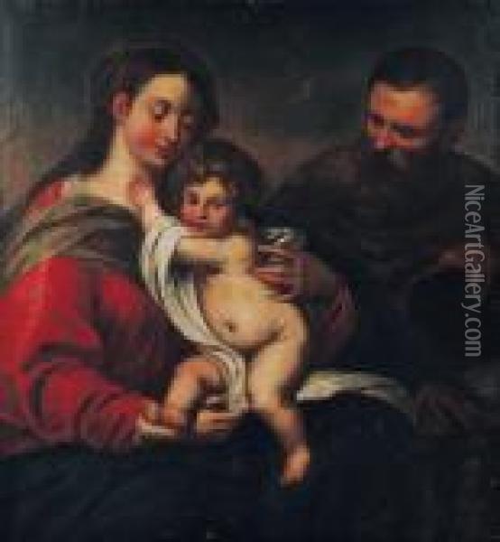 La Sainte Famille Oil Painting - Peter Paul Rubens