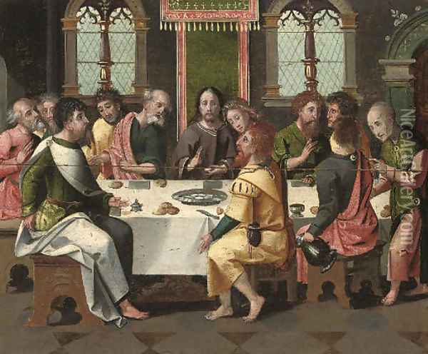 The Last Supper 2 Oil Painting - Pieter Coecke Van Aelst