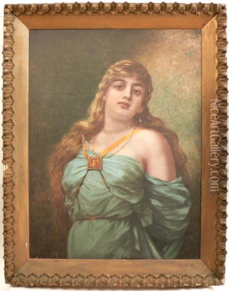 An Exotic Woman Oil Painting - Jefferson Beardsley