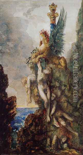 The Victorious Sphinx Oil Painting - Gustave Moreau