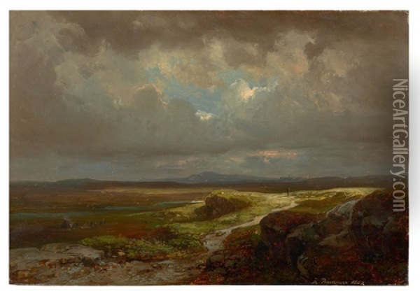 Weite Landschaft (schottland) Oil Painting - Carl Robert Kummer