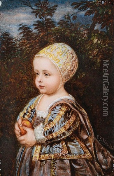 Portrait Von Jacob Ii., Sohn Karls I. Von England Oil Painting - Franz Schier