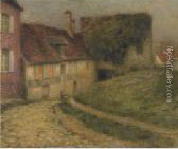Vieilles Maisons Oil Painting - Henri Eugene Augustin Le Sidaner