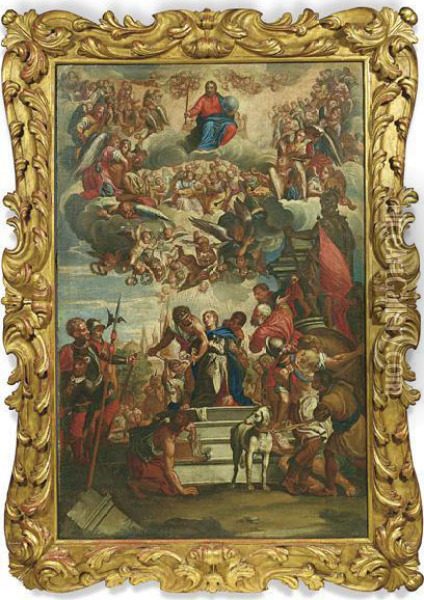 Martirio Di Santa Giustina Oil Painting - Paolo Veronese (Caliari)