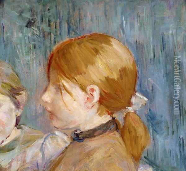Jeannies Head Aka Tete De Jeannie Oil Painting - Berthe Morisot