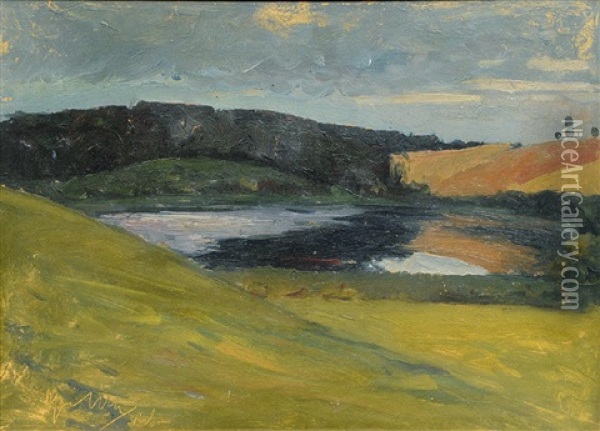 Markische Landschaft Oil Painting - Max Uth