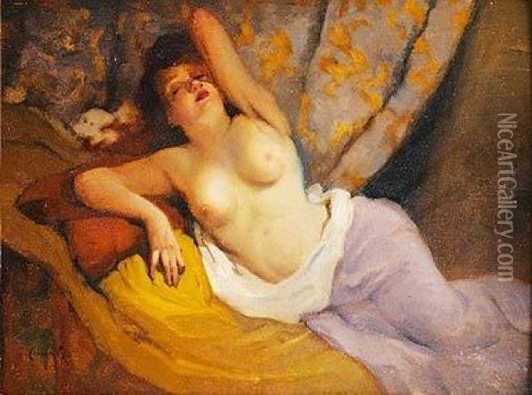 Desnudo Oil Painting - Ricardo Canals y Llambi