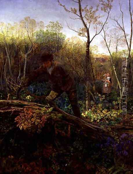 The Hedger 1860 Oil Painting - John Edward Brett