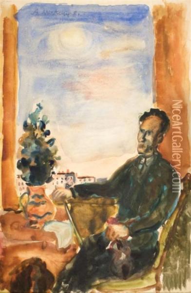 Self-portrait Oil Painting - Abraham Mintchine