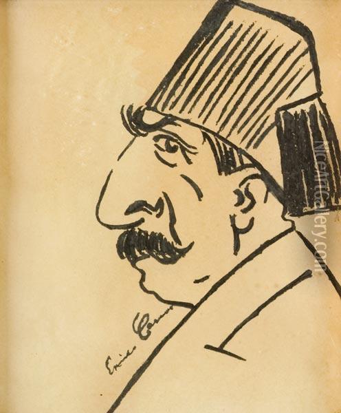Ritratto Di Mohammed V. Gullam Oil Painting - Enrico Caruso