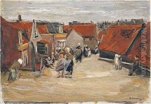Strasse In Scheveningen (street In Scheveningen) Oil Painting - Max Liebermann