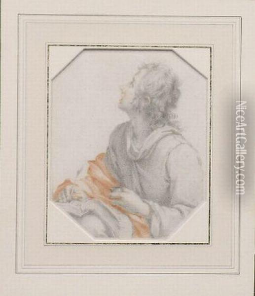 The Evangelist Saint Mark Oil Painting - Ottaviano Dandini