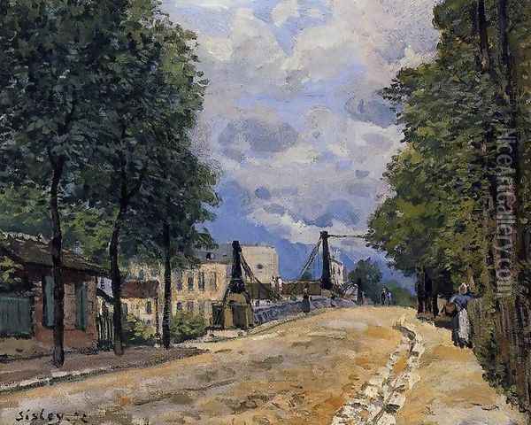 The Road from Gennevilliers Oil Painting - Alfred Sisley