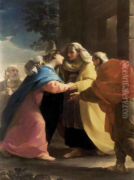 The Visitation c. 1767 Oil Painting - Ubaldo Gandolfi