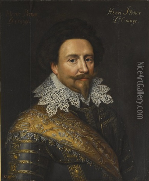 Portrait Of Frederick Henry, Prince Of Orange (1584-1647) Oil Painting - Michiel Janszoon van Mierevelt