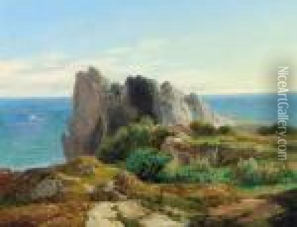 Paesaggio Marino Meridionale Oil Painting - Thomas Ender