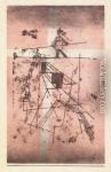 Der Seiltanzer Oil Painting - Paul Klee