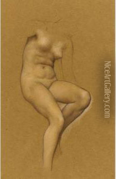 Female Nude Oil Painting - Evelyn Pickering De Morgan