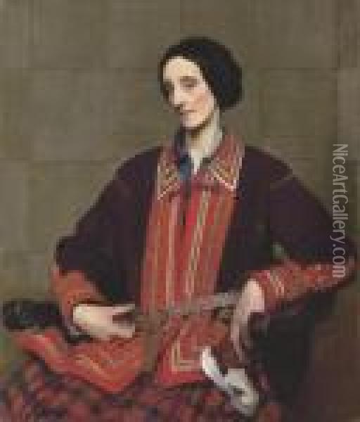 Portrait Of Hilda Spencer Watson Oil Painting - George Spencer Watson