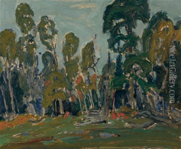 Edge Of The Bush Oil Painting - James Edward Hervey MacDonald