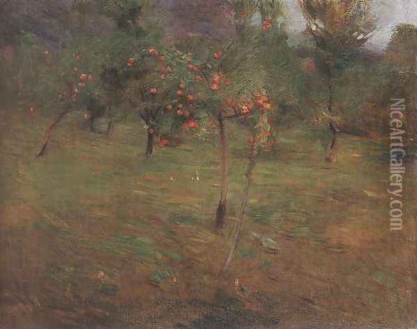 Autumn 1899 Oil Painting - Simon Hollosy