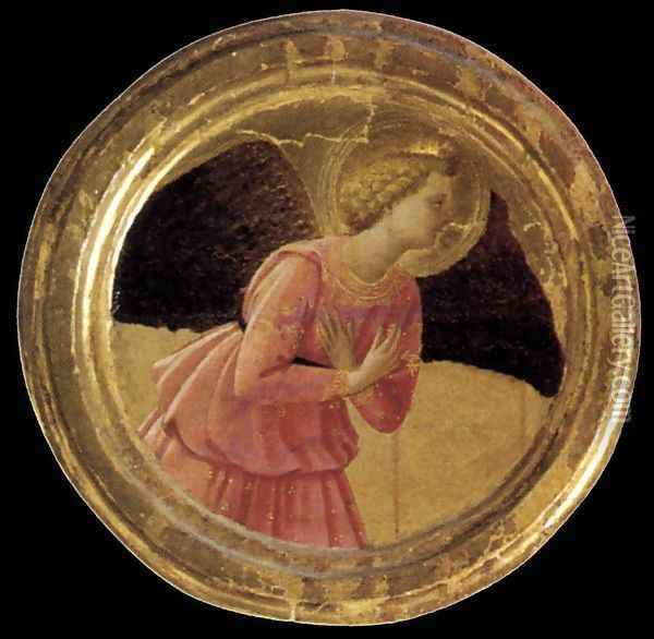 Cortona Polyptych (detail 1) 1437 Oil Painting - Angelico Fra