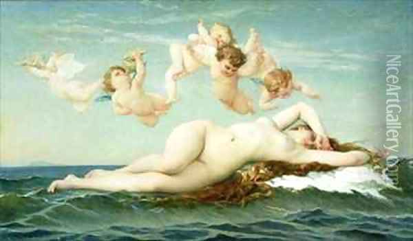 The Birth of Venus Oil Painting - Alexandre and Jourdan, Adolphe Cabanel