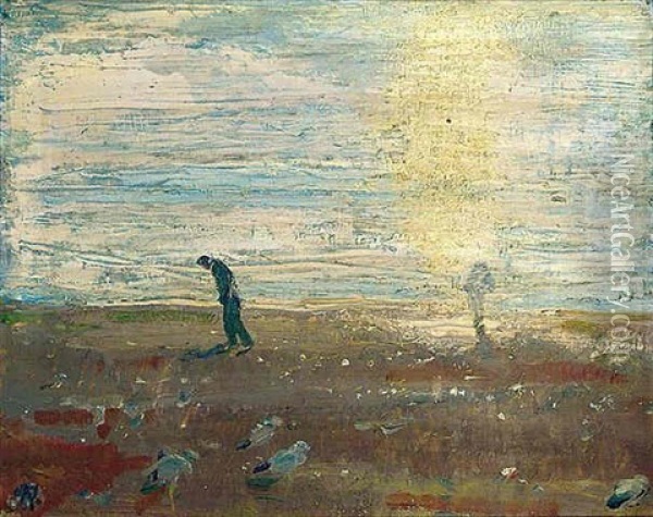 Black Sanders (the Beach Comber) Oil Painting - William Nicholson