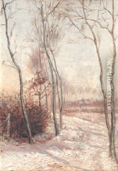Winterlandschaft Oil Painting - Christian Rohlfs