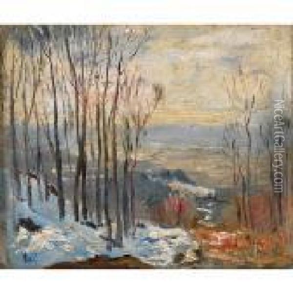 Winter Landscape Oil Painting - Maurice Galbraith Cullen
