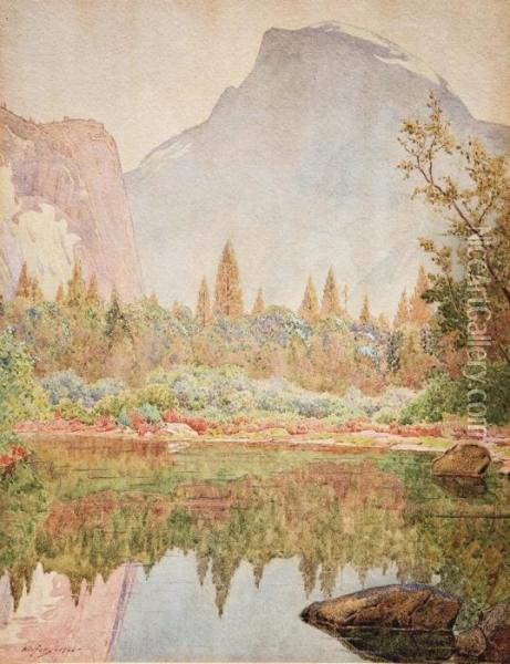 Half Dome, Yosemite Oil Painting - Gunnar M. Widforss