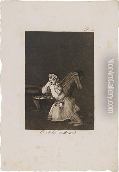 El De La Rollona Oil Painting - Francisco De Goya y Lucientes