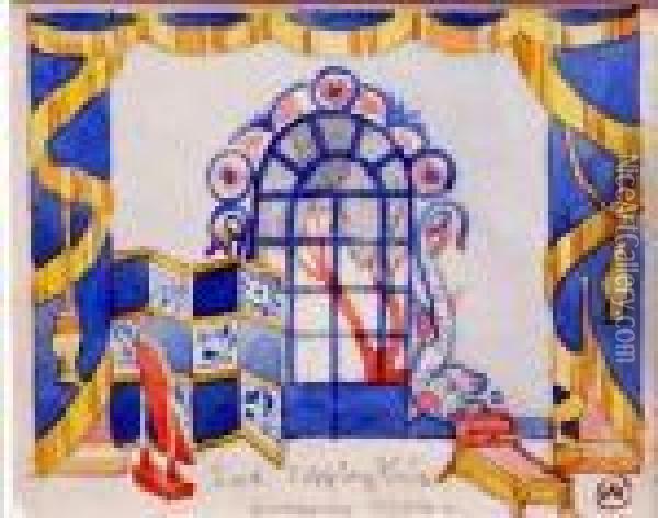 Lord Foppington's Dressing Room Oil Painting - Albert Wainwright