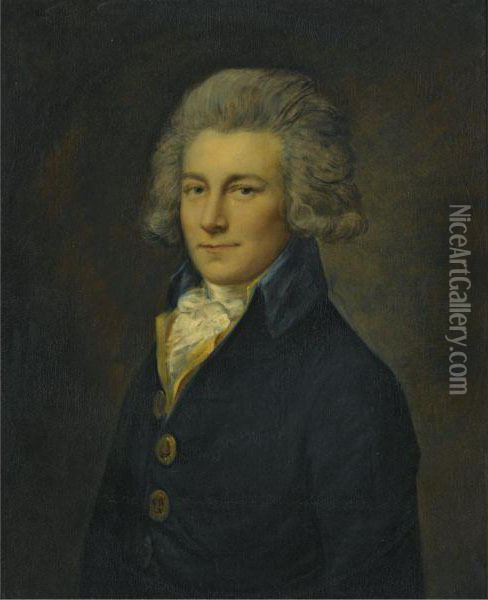 Portrait Of Peter Godfrey Oil Painting - Thomas Gainsborough