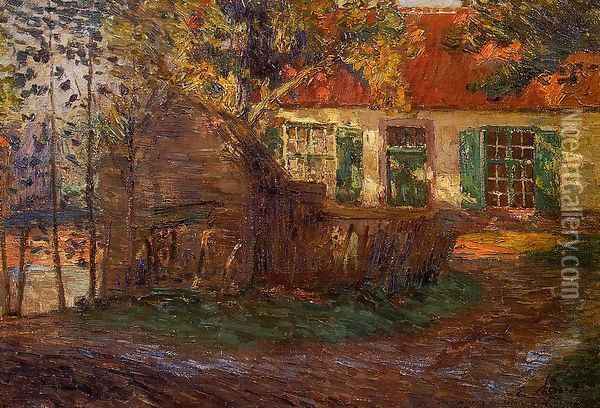 The Farm 1904 Oil Painting - Emile Claus