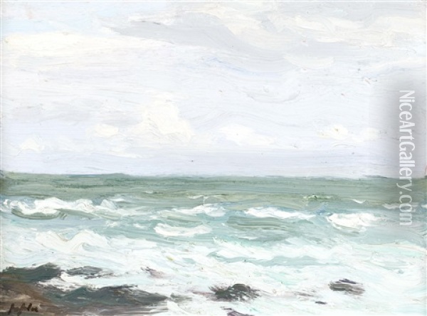 Seascape, Iona Oil Painting - Samuel John Peploe