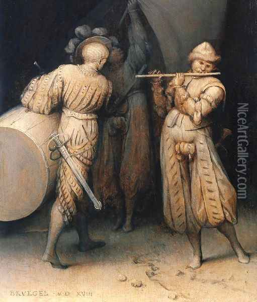 The Three Soldiers 1568 Oil Painting - Jan The Elder Brueghel
