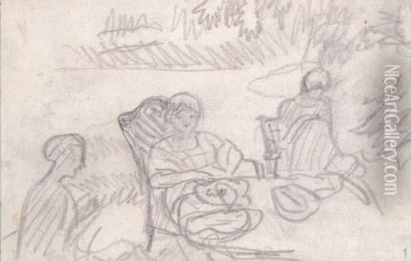 Femmes Assises Dans Un Jardin Oil Painting - Pierre Bonnard