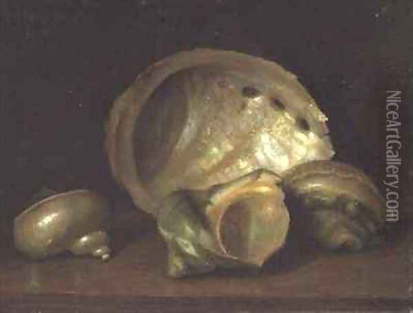 Seashells Oil Painting - Mark Gertler