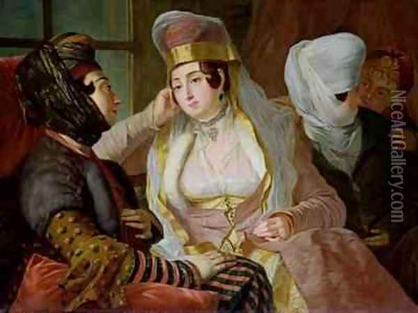 Maltese Women Oil Painting - Antoine de Favray