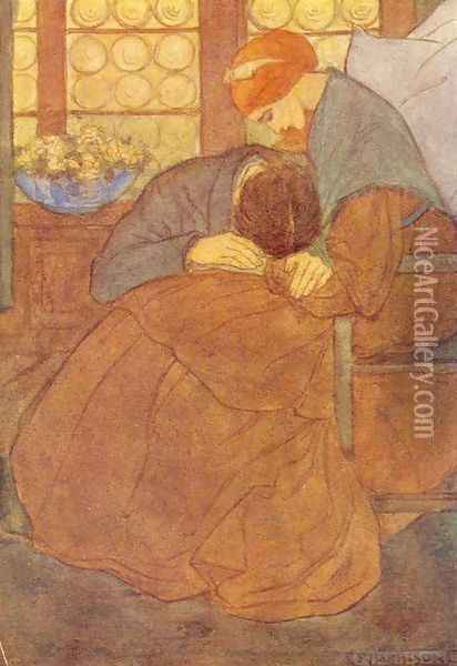 Rest Oil Painting - Emma Florence Harrison