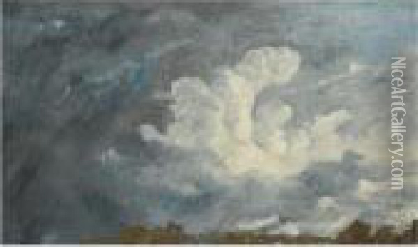 Storm Clouds Over Hampstead Oil Painting - John Constable