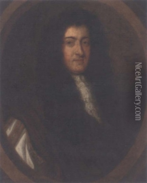 Portrait Of John, 3rd Earl Of Bridgewater, In A Brown Cloak Oil Painting - Ralph (Sir) Cole