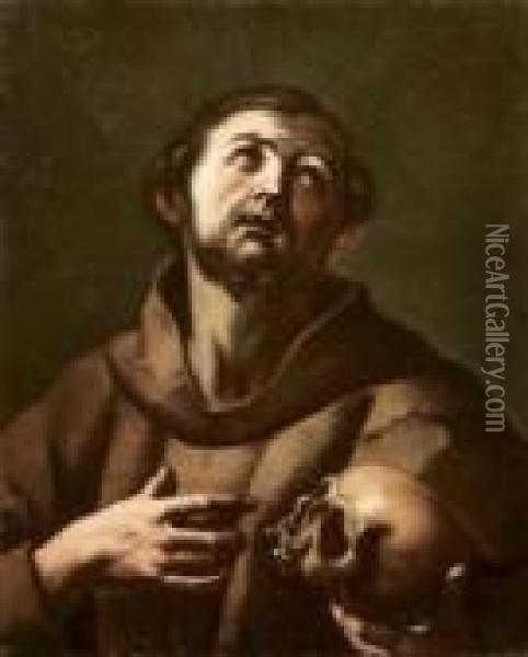 San Francesco In Estasi Oil Painting - Flaminio Torri