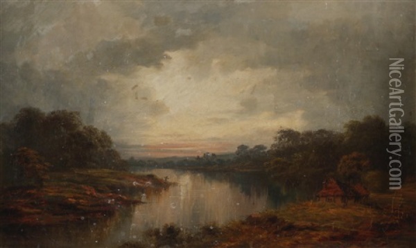 Landschaft Oil Painting - Alfred B. Coleman