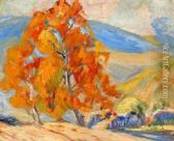 Orange Trees Oil Painting - Selden Connor Gile